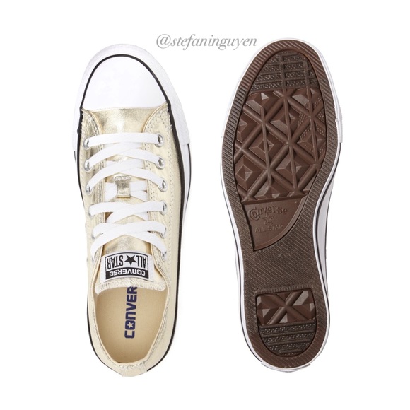 🆕 Converse Metallic Gold CTAS Sneakers - Picture 4 of 7